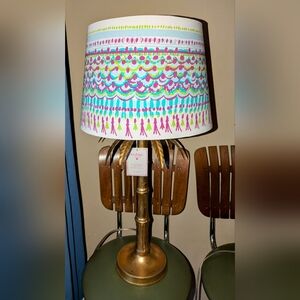 Lilly Pulitzer Pottery Barn palm tree lamps